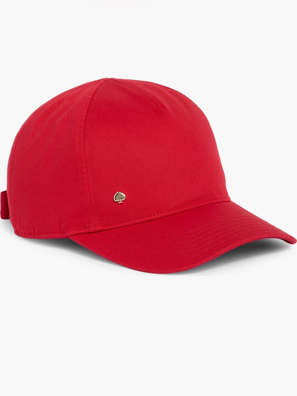 Kate Spade Bow Baseball Cap in Engine Red